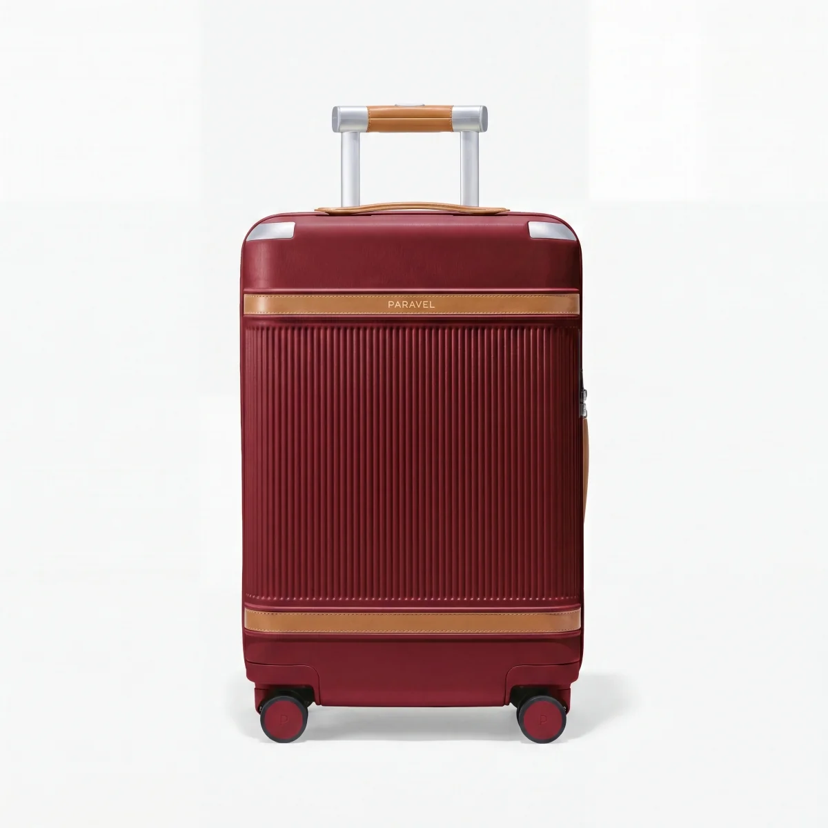 Reliable Paravel Aviator Carry-On Plus Spinner Suitcase Travel Luggage Boxcar Red Top-Quality