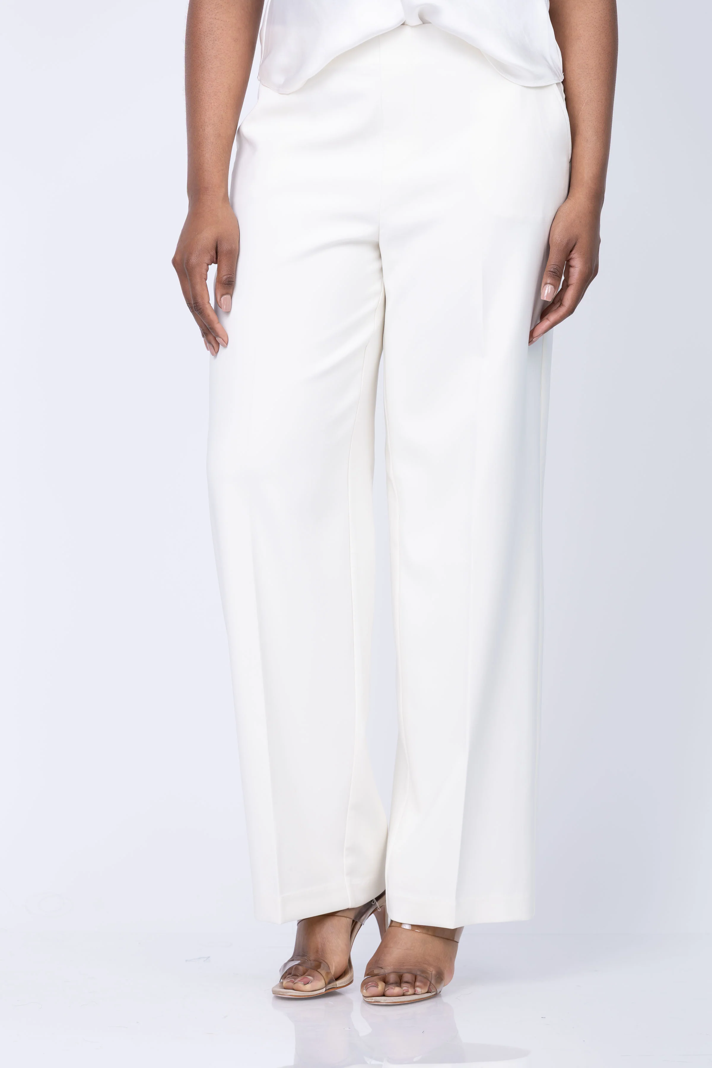 World-Class Nic Zoe Stretch Suiting Lenox Wide-Leg Pant in Canvas Specialty
