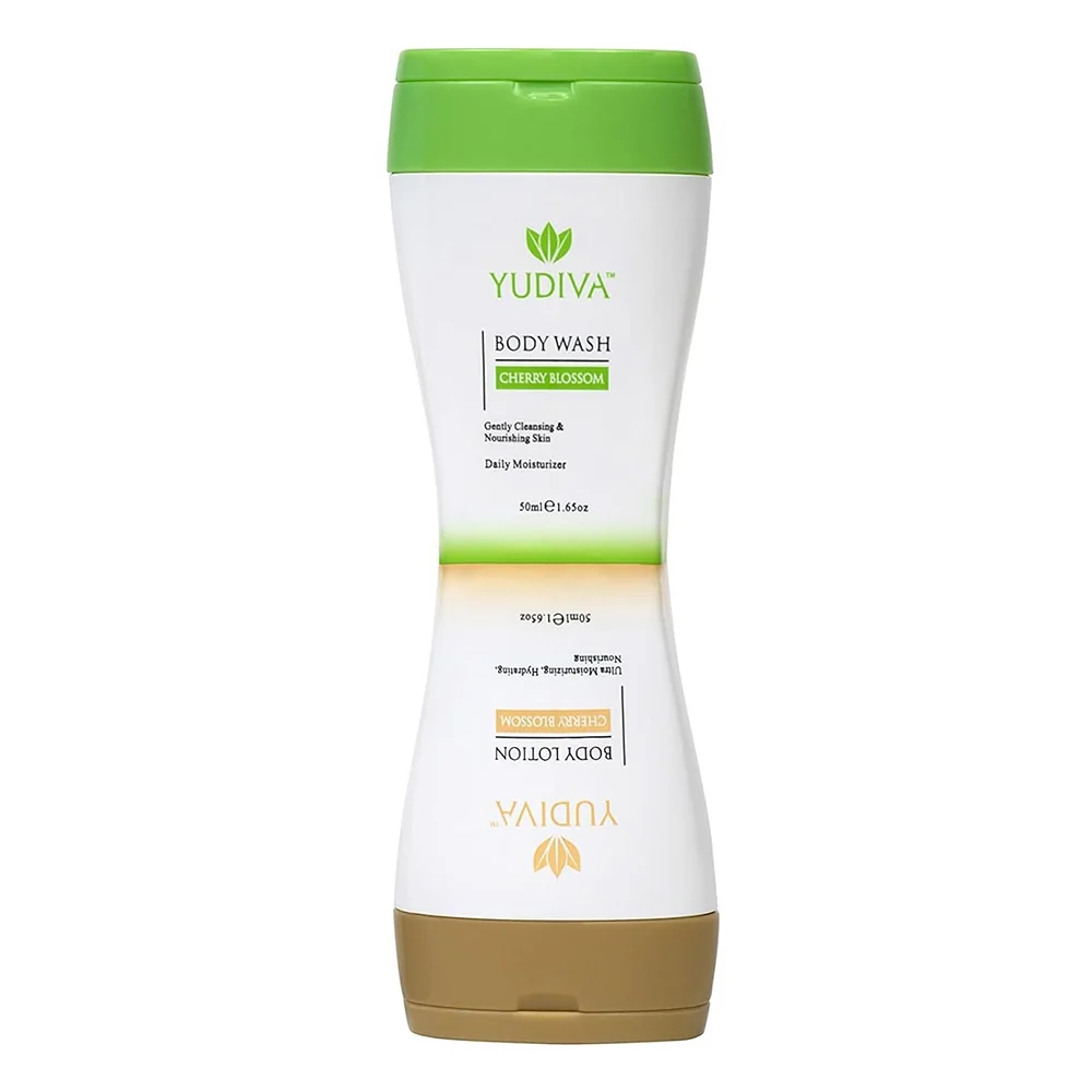 Artisan Yudiva Dual Chamber Body Wash and Lotion Set with Cherry Blossom 3.3Oz 100ml First-Class