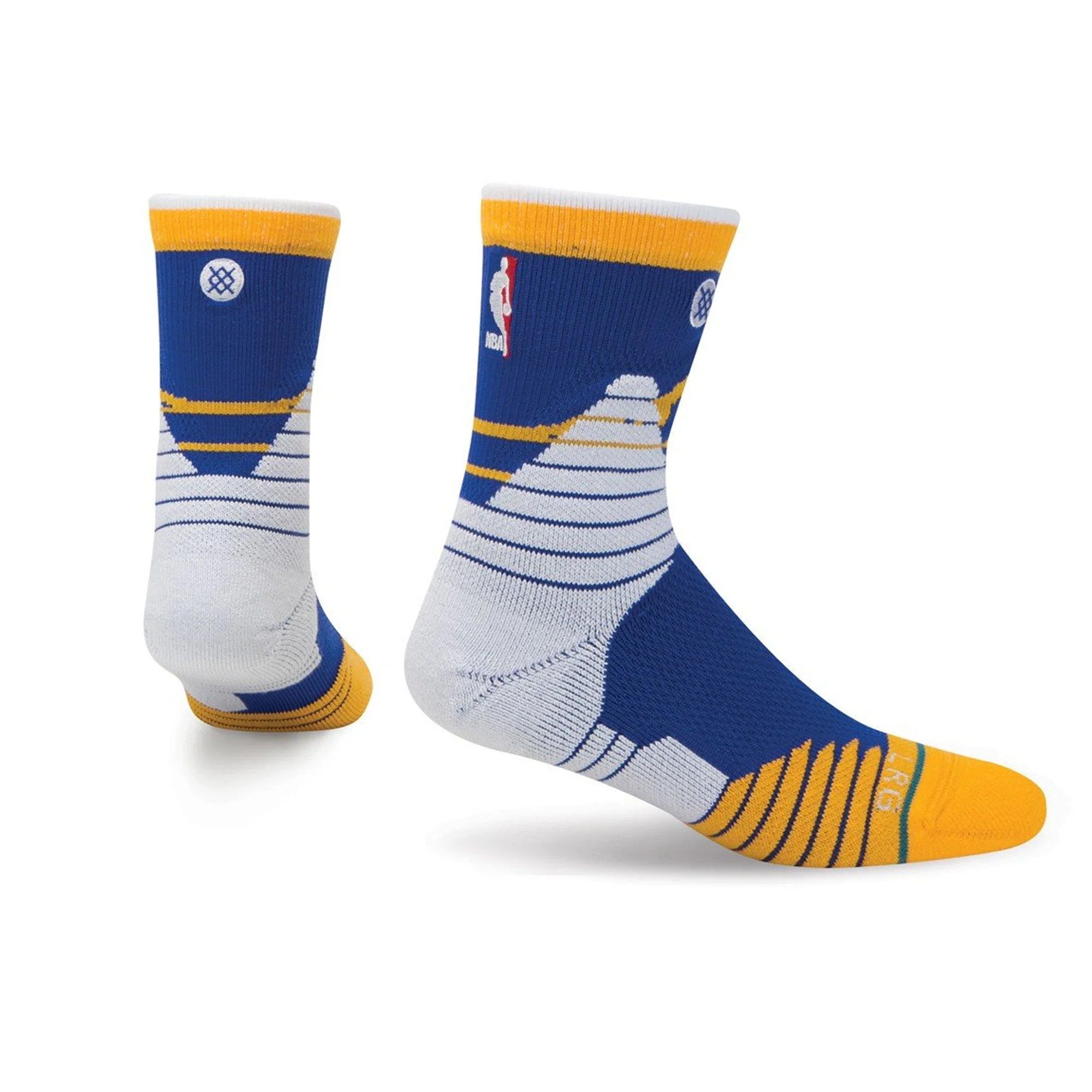 Verified Stance Men's NBA Golden State Warriors Core Quarter Height Socks Elite