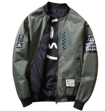 Versatile Men's Reversible Flight Jacket for Autumn WinterMen's Reversible Flight Jacket for Autumn Winter Smooth