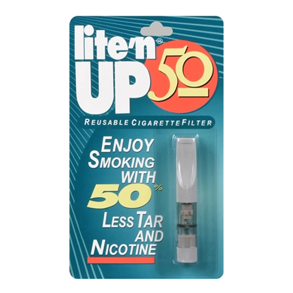 Elite LiteN Up 50 Reusable Cigarette Filter Cuts Tars and Nicotine 1Ea Genuine