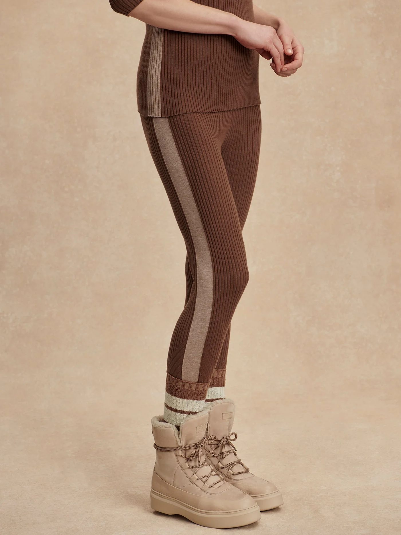 Durable Varley Aiden Knit Legging in Cocoa Dust Versatile