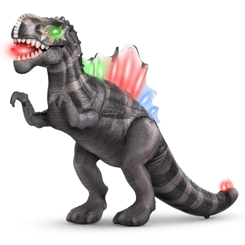 Reliable istic Kids LED Light Up Walking Dinosaur Toy With Sound Official