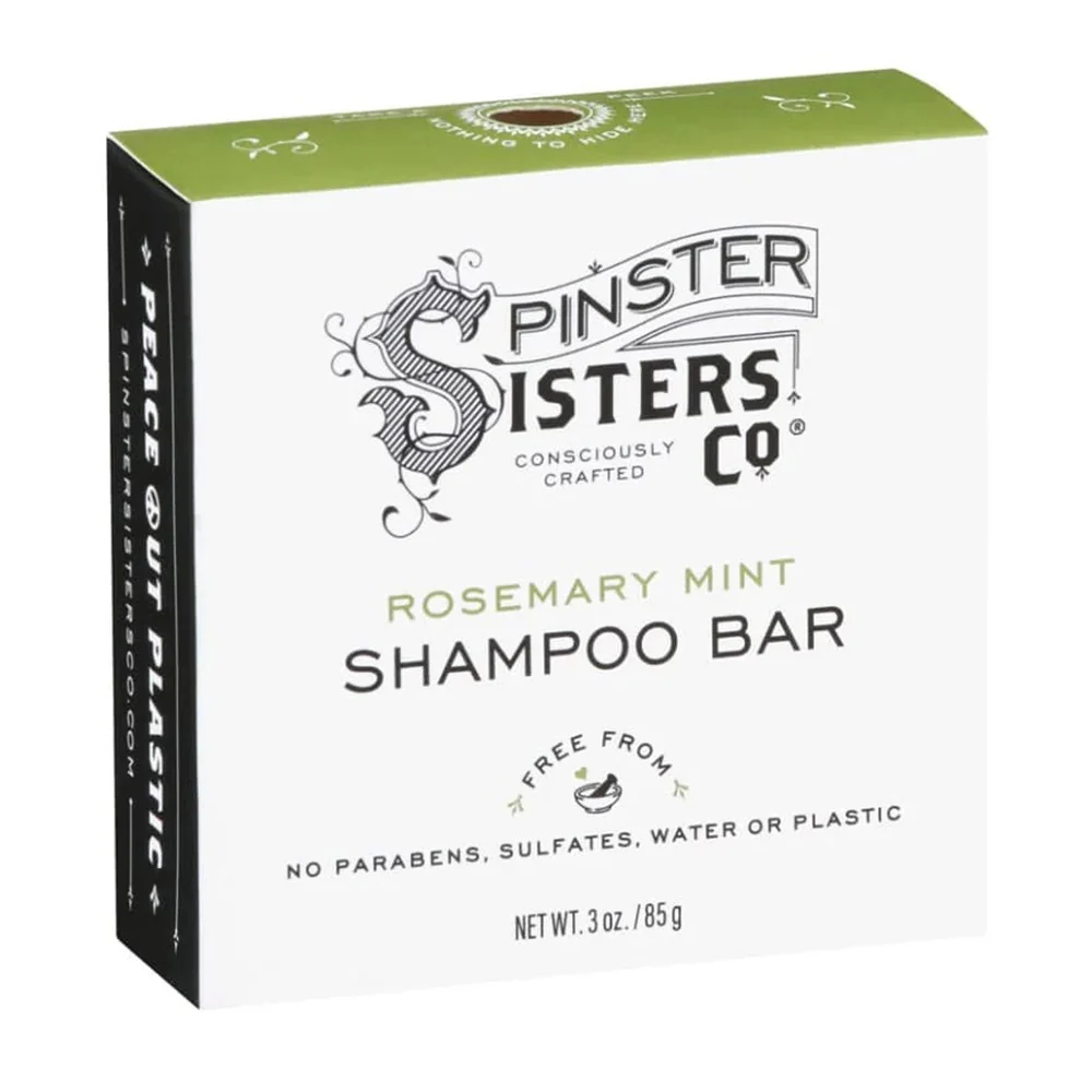 Smooth Spinster Sisters Rosemary Mint Shampoo Bar 3 Oz Organic