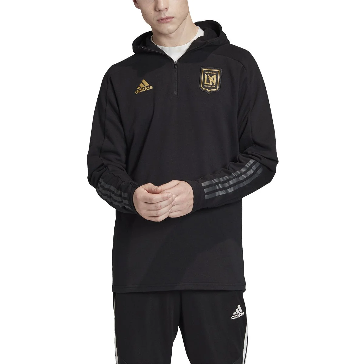 Carefully Designed adidas Men's Los Angeles Fc 3-Stripes Travel Jacket Comfortable