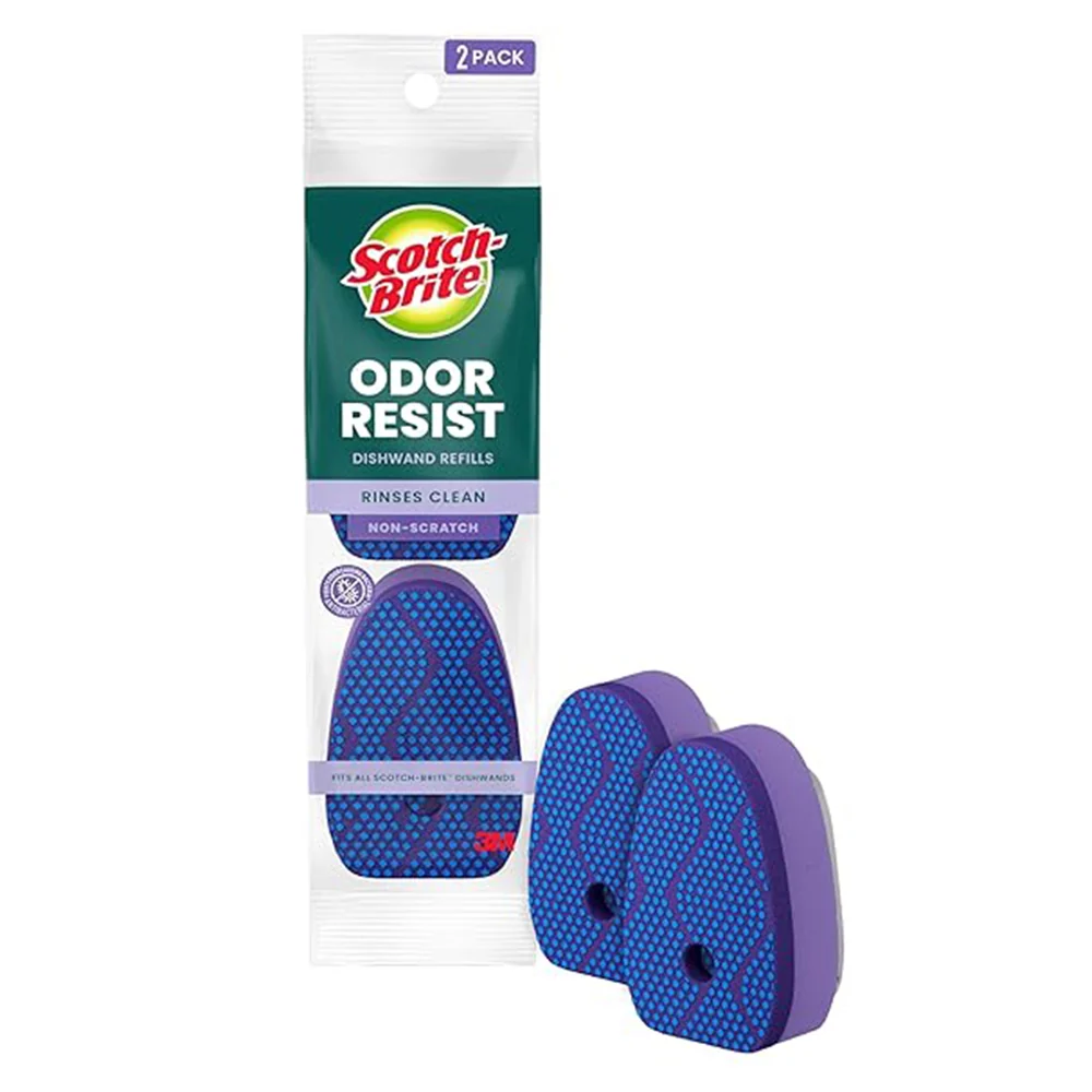 Exceptional Scotch Brite Scrub Dots Dishwand Refills for Cleaning Non Scratch 2Ea Organic