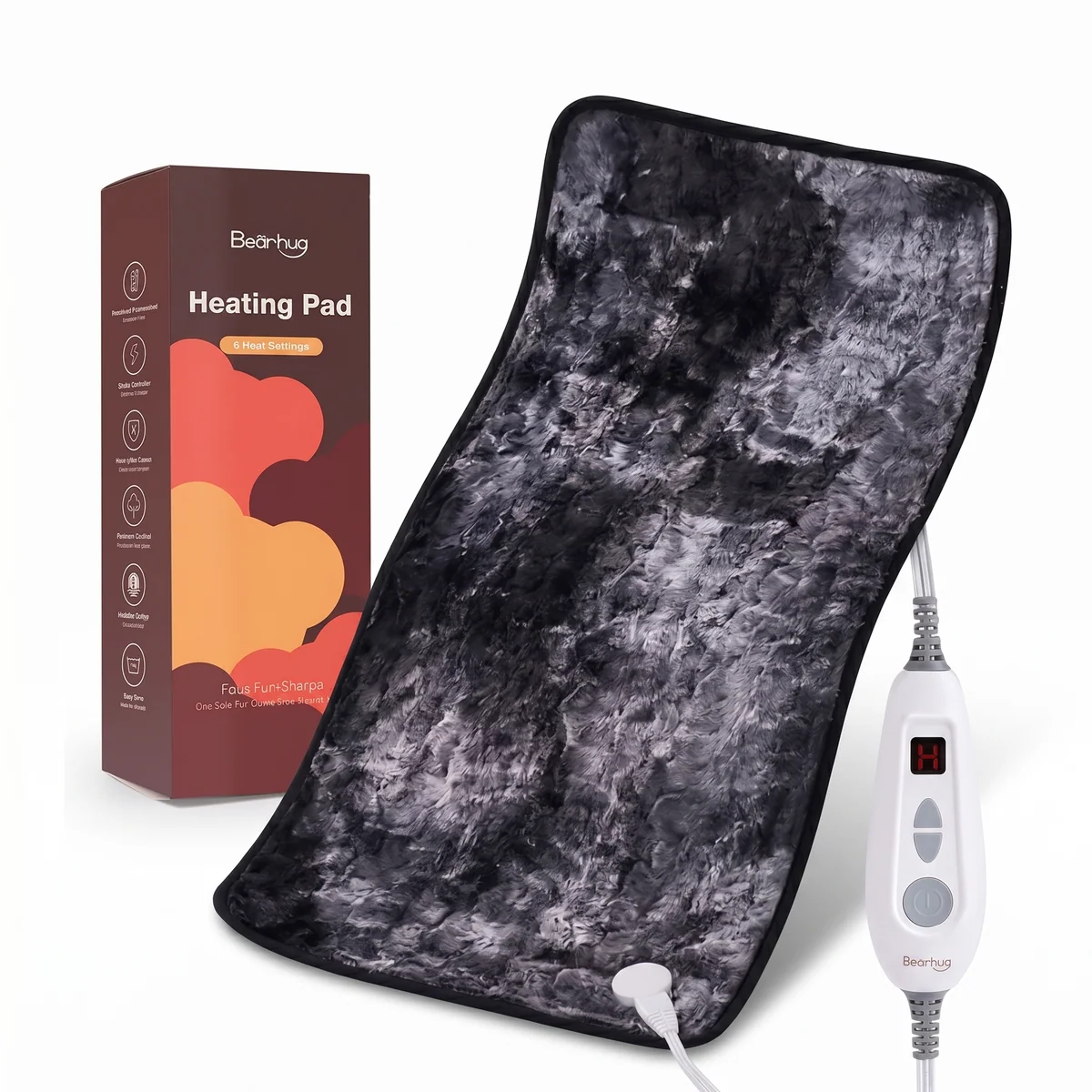 Prestigious Bearhug Weighted Faux Fur Heating Pad Professional