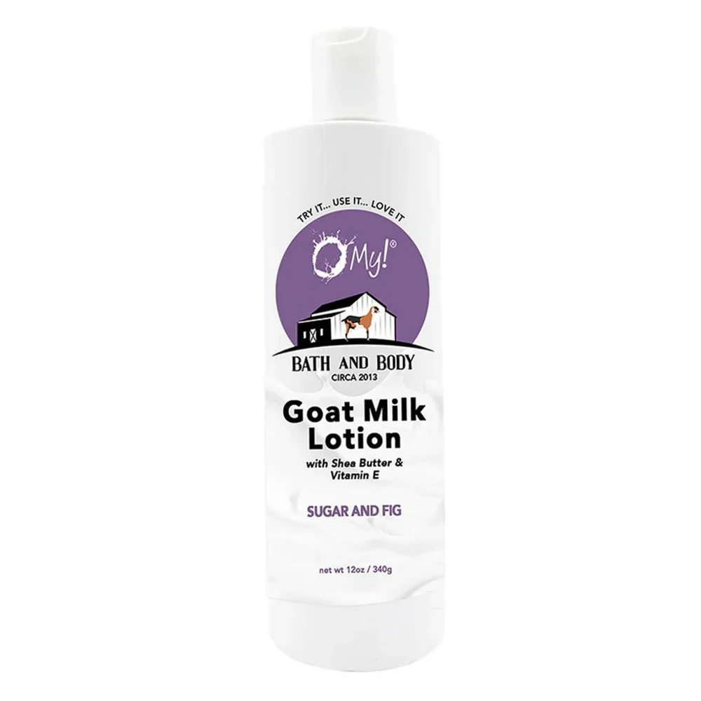 Classic O My Bath and Body Goat Milk Lotion Sugar and Fig with Shea Butter and Vitamin E 12Oz 340g Innovative