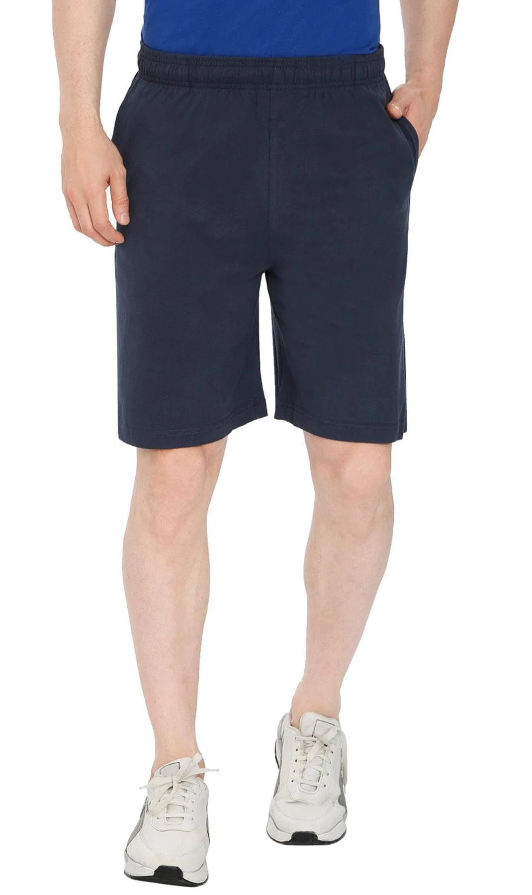 Safe Mens Cotton Knit Shorts with Elastic Waistband and Inner Drawstrings Outstanding