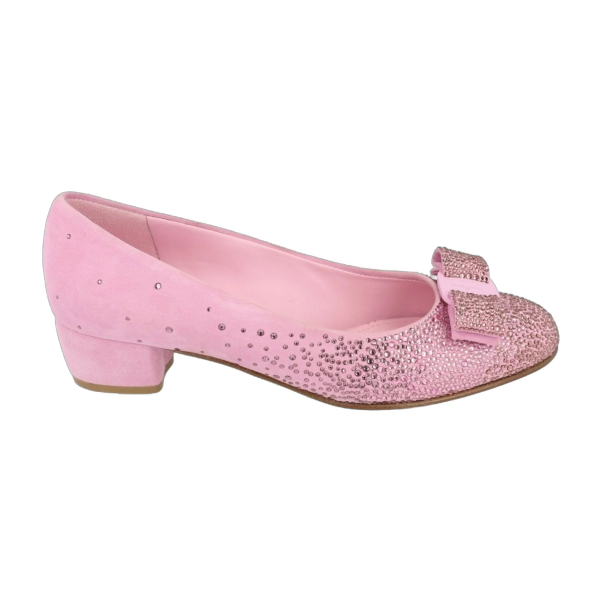 Fine Crafted Ferragamo Vara Crystal-Embellished Pumps - Narrow Width World-Class