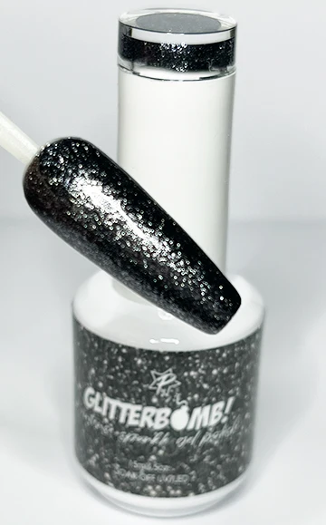 Unique Glitter Bomb Gel Polish Bulletproof Superior