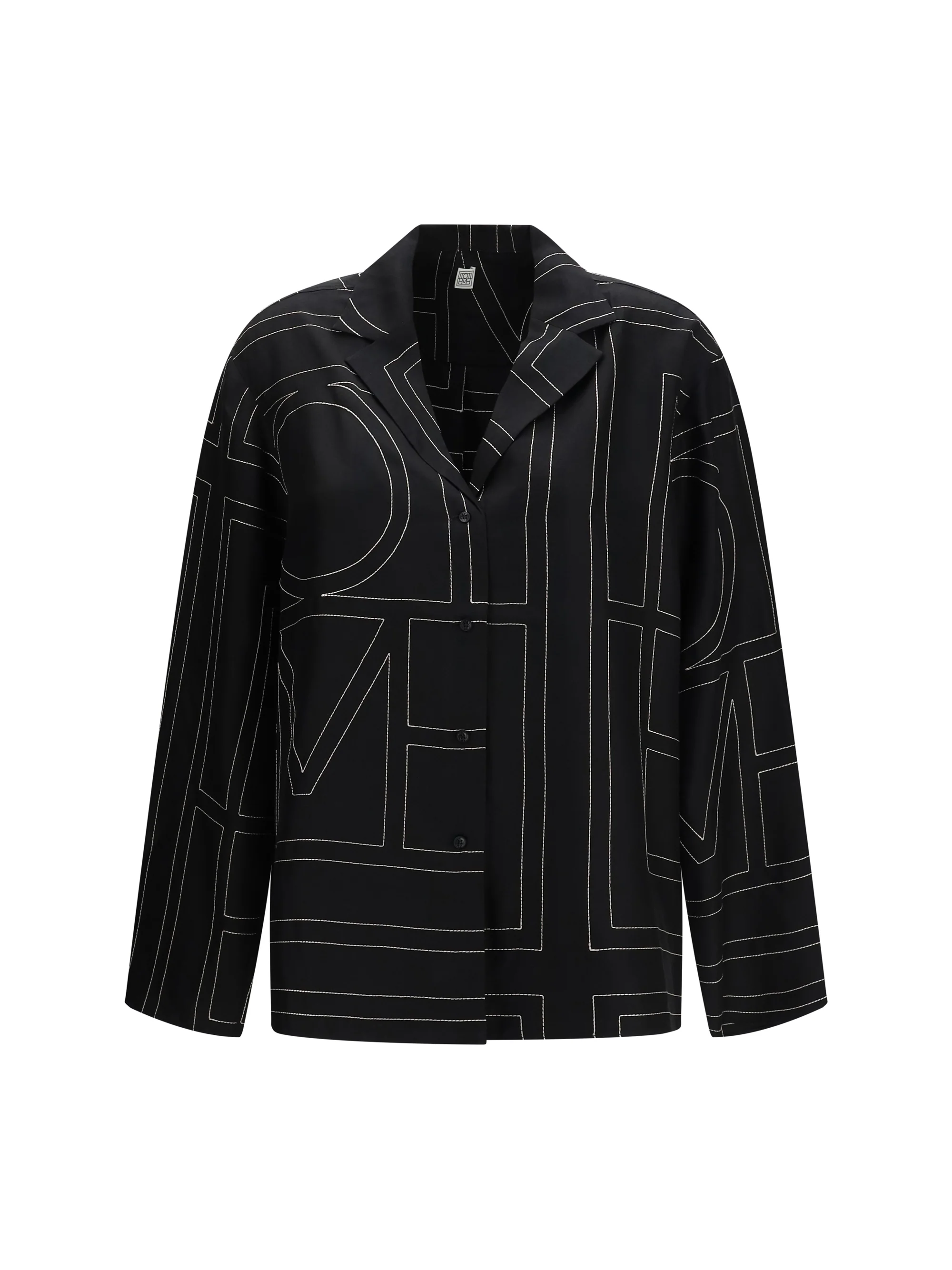 Contemporary Black Silk Shirt Advanced
