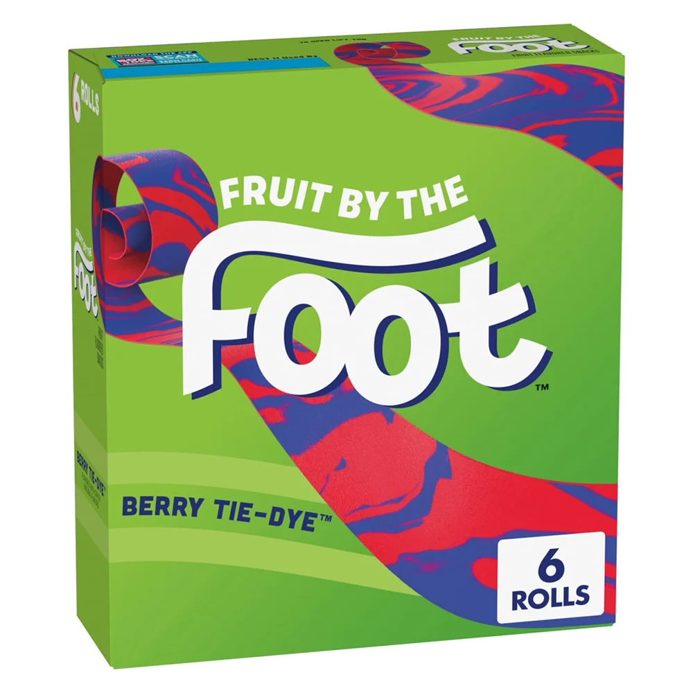 Environmentally Friendly Fruit by the Foot Berry Tie Dye Fun Fruity Snack Rolls for Kids and Adults 6Ea Carefully Designed