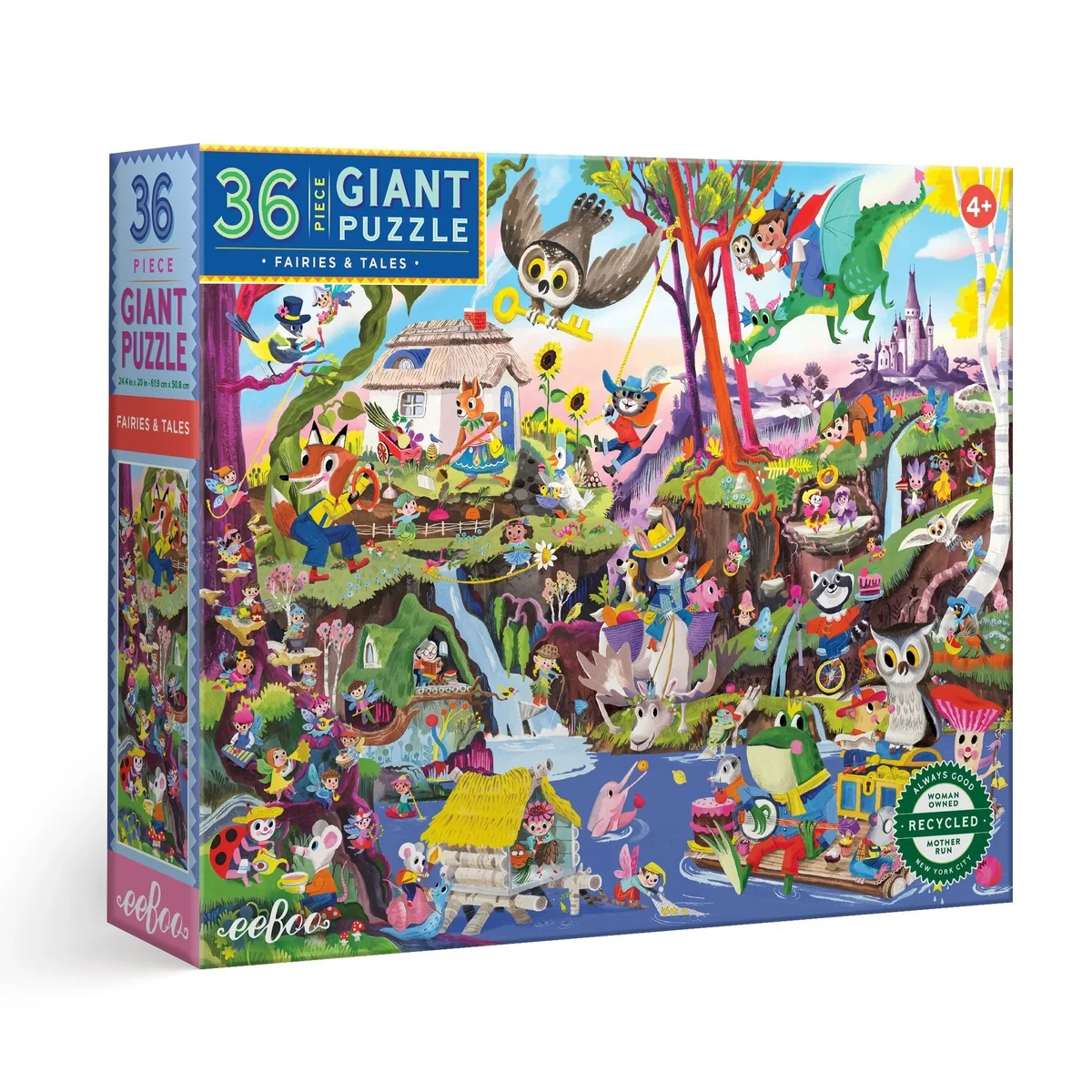 Classic 36pc Fairies Tales Giant Puzzle Green
