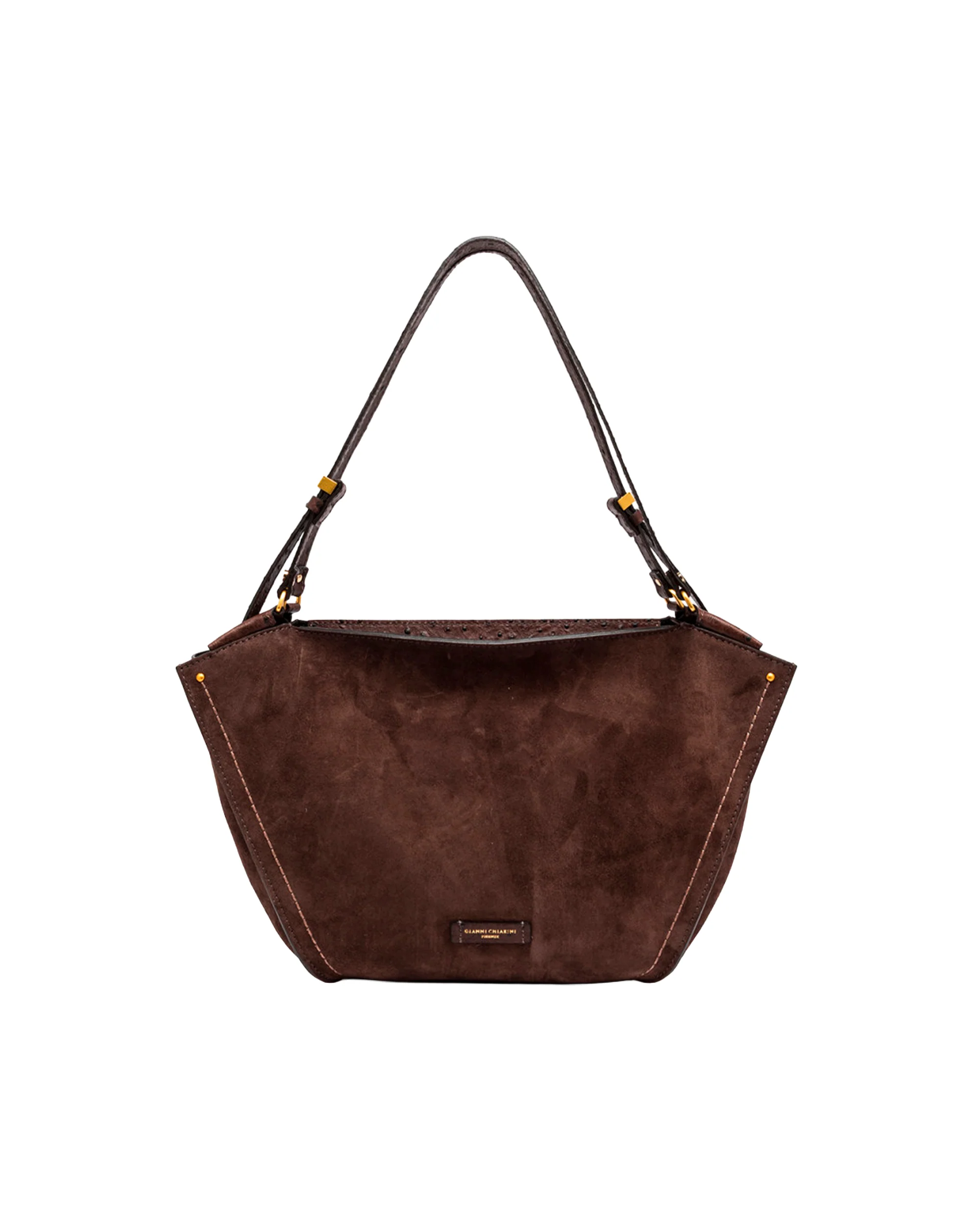 Fine Crafted Handbag Bloom Suede Mocha Powerful