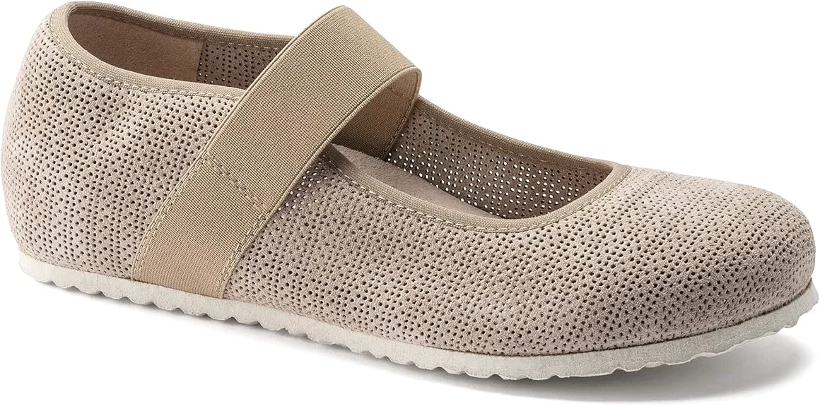 Proven Birkenstock Women's Tess Suede Leather Sand Ballet Flats Efficient