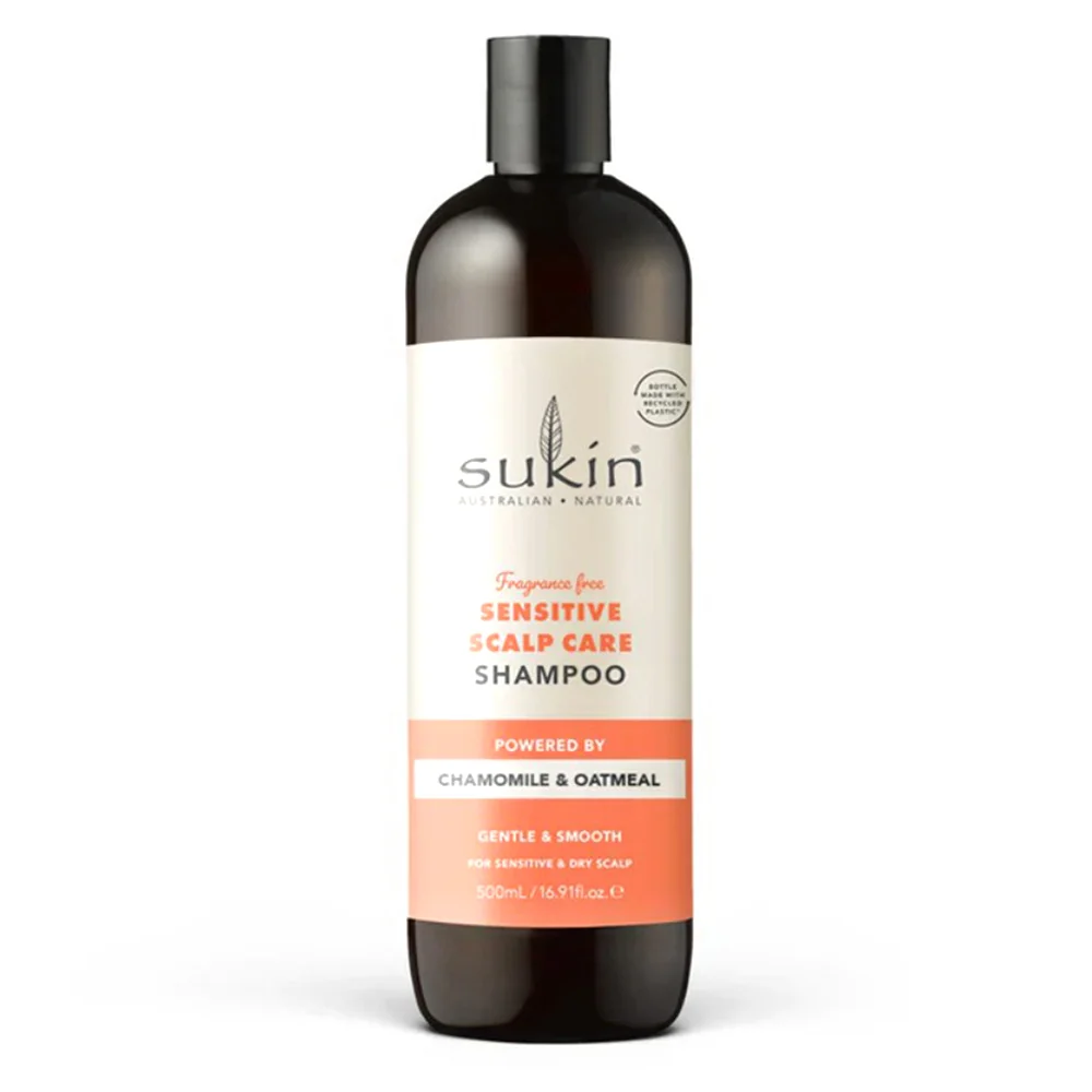 Reusable Sukin Sensitive Scalp Care Shampoo with Chamomile and Oatmeal 16.9Oz 500ml Safe
