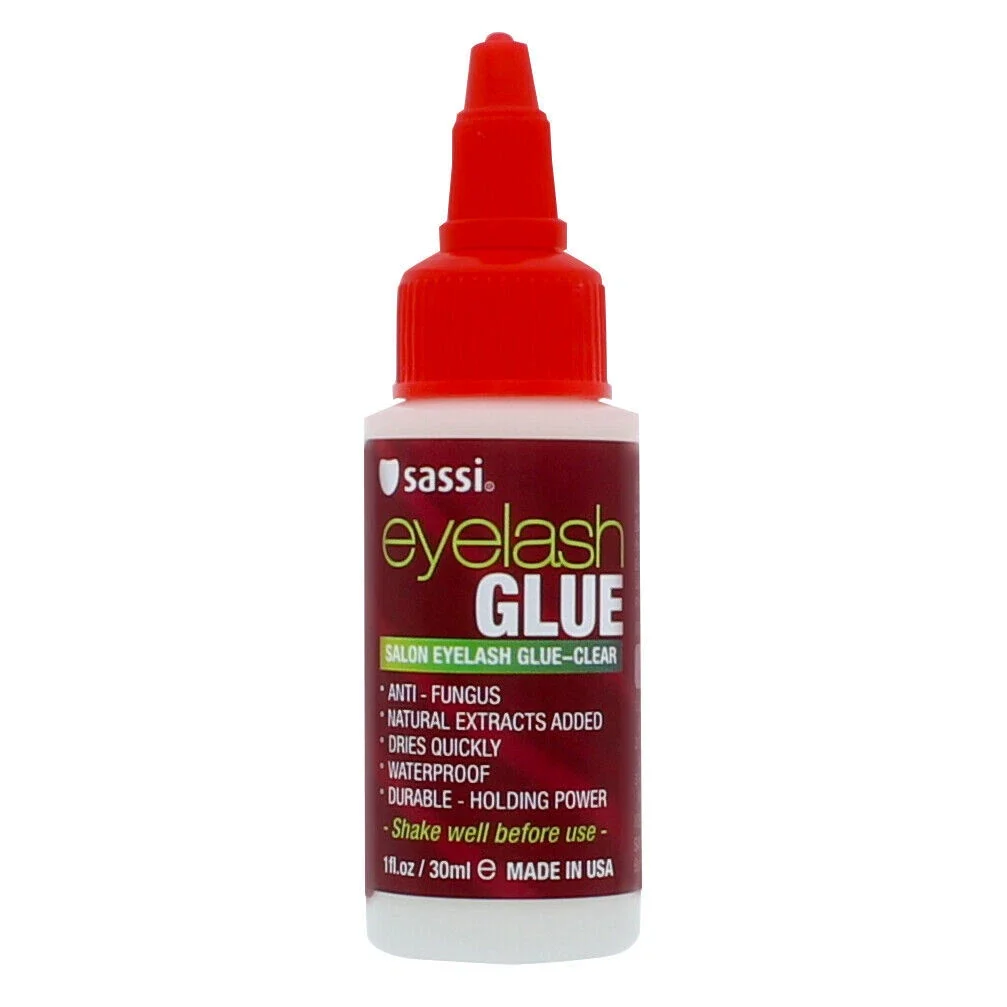 World-Class SASSI EYELASH GLUE MADE IN USA CLEAR Clean