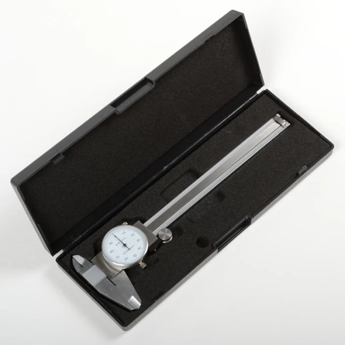 High-Performance 6 Stainless Steel Dial Caliper Mic Slide Tool Kit Safe