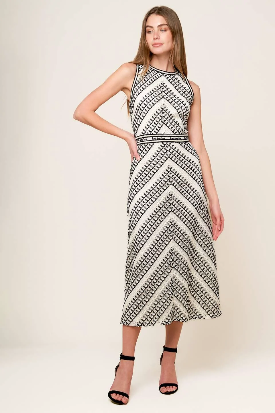 Unique Terrific Timing Crochet Midi Dress Excellent