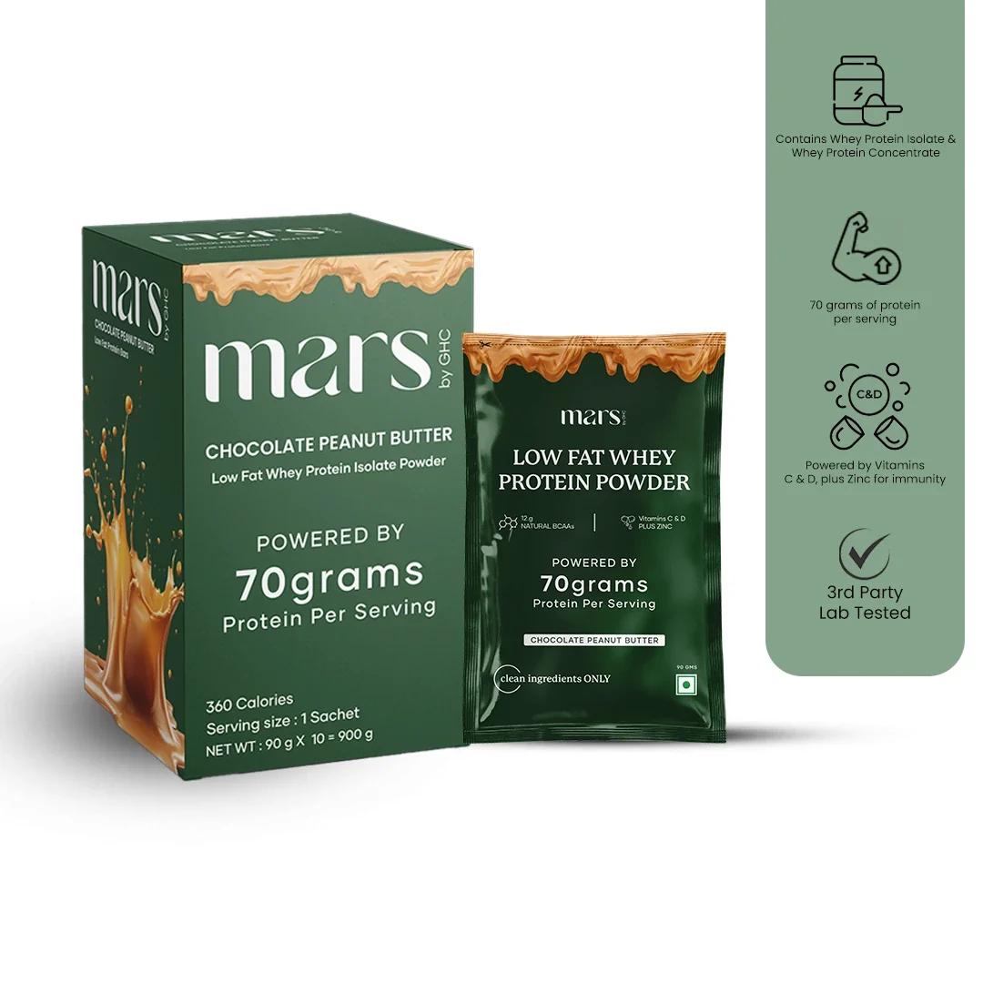 Authentic Mars Low Fat Whey Protein Powder Optimized