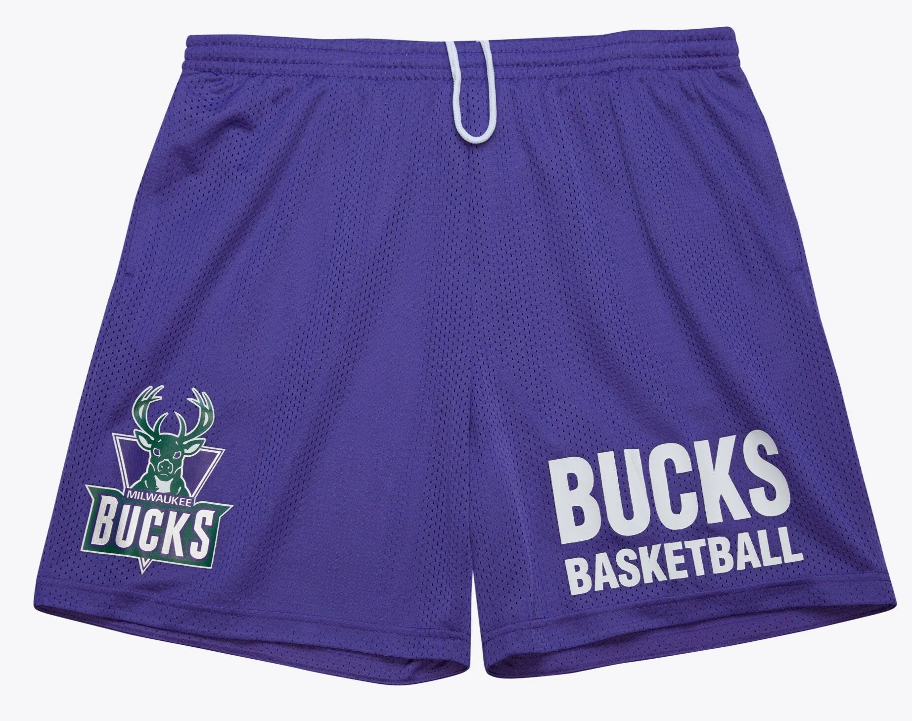 Contemporary Mitchell Ness Men's NBA Gameday Mesh 7In Shorts Vintage Logo Bucks Powerful