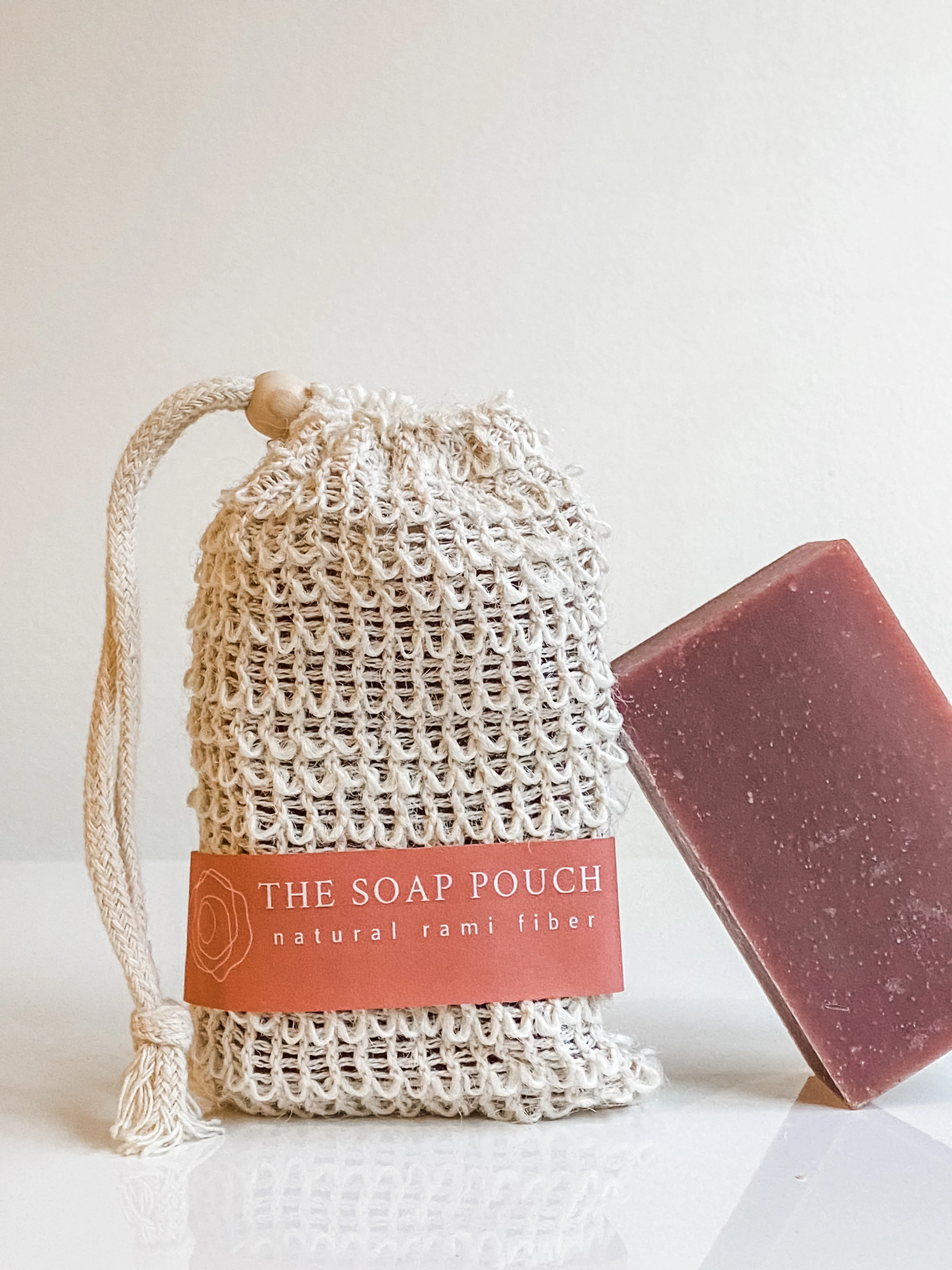 Versatile Zero Waste Loofah - Natural Rami Soap Pouch for Bar Soap Specialty