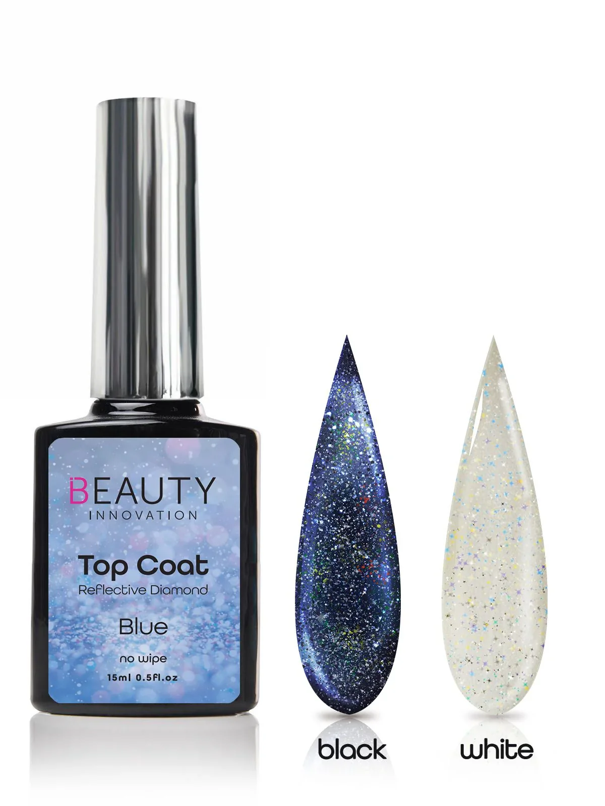 Fine Top Coat - Diamond Reflective BLUE Secure