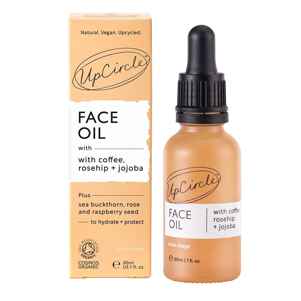 Contemporary Upcircle Face Oil with Coffee Rosehip and Jojoba Glow 1Oz 30ml Top-Quality