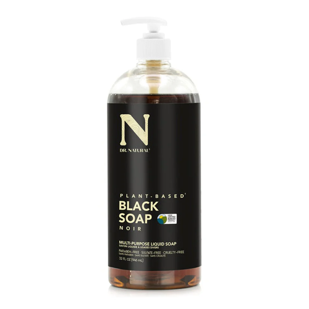 Artisan Dr. Natural Pure Black Soap With All Natural Organic Shea Butter 32 Oz Refined