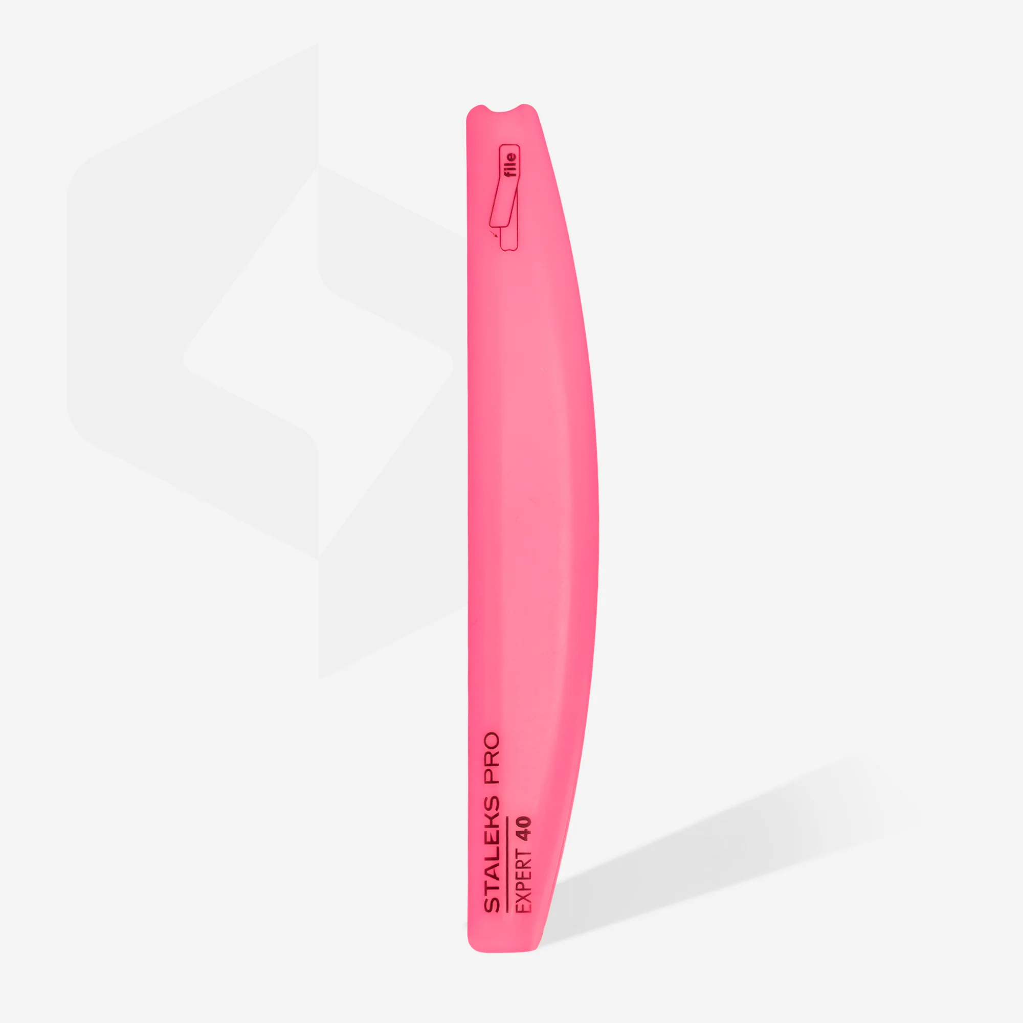 Optimized Beveled Half Moon Crescent Plastic Nail File Base - Expert 40 - SPBE-40 Traditional