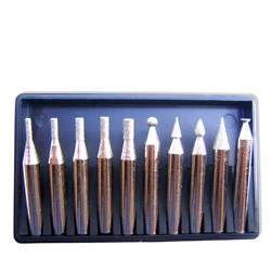 Fine Crafted 1 4 Shank Mini High Speed Diamond Ball End Grinding Bit Set Premium Material