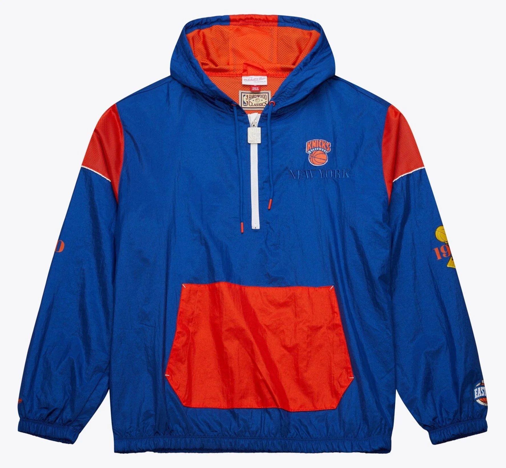 Stylish Mitchell Ness Men's NBA Team Og 3.0 Anorak Vintage Logo Knicks High-End