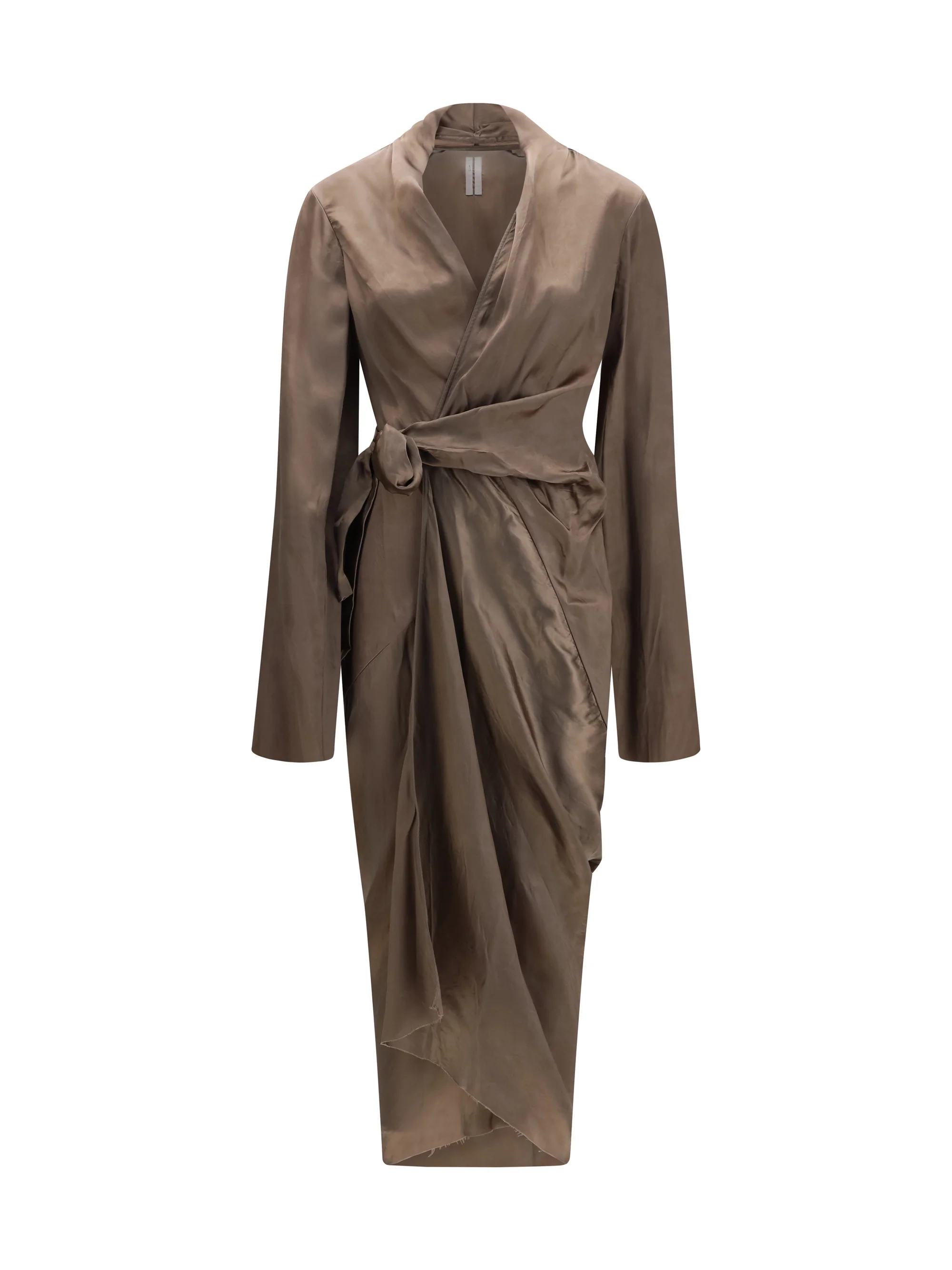 Clean Dress Asymmetric Wrap Cupro World-Class