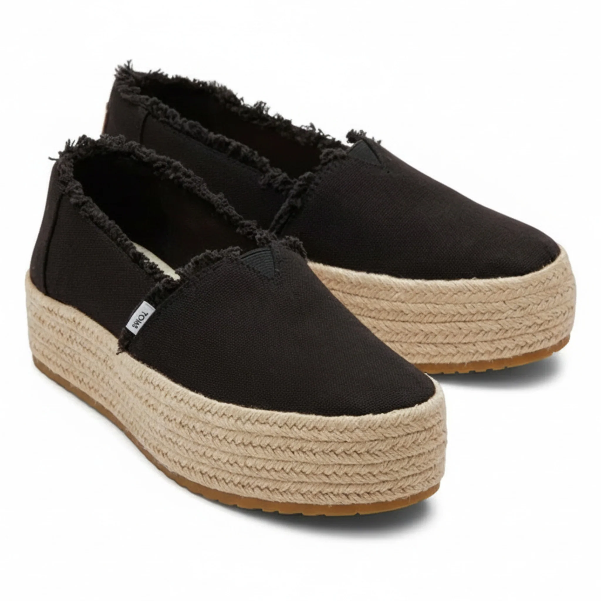 Smart Toms Women's Valencia Platform Espadrille Slip On Shoes High-End