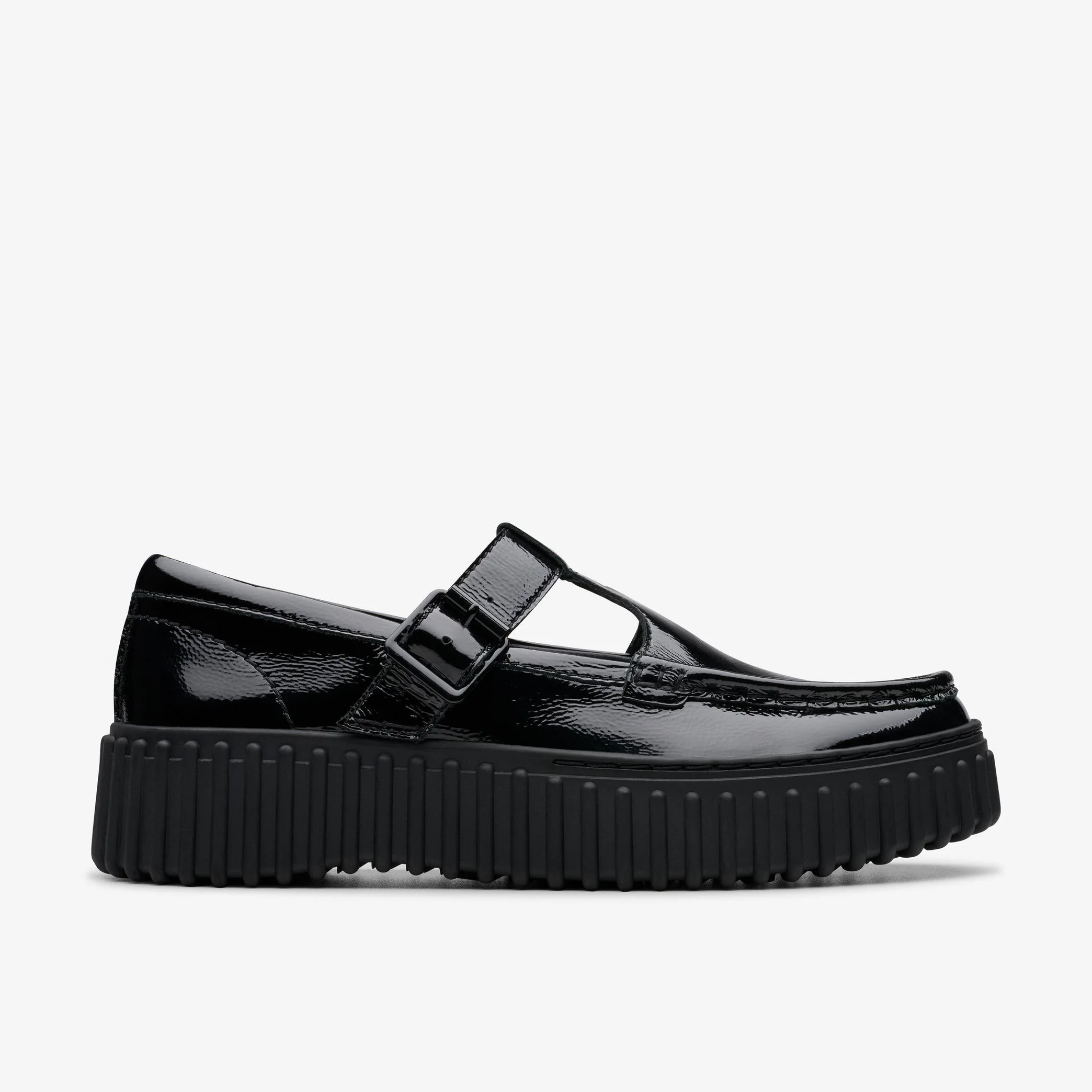 First-Class Womens Clarks Torhill Bar - Black Patent Quality