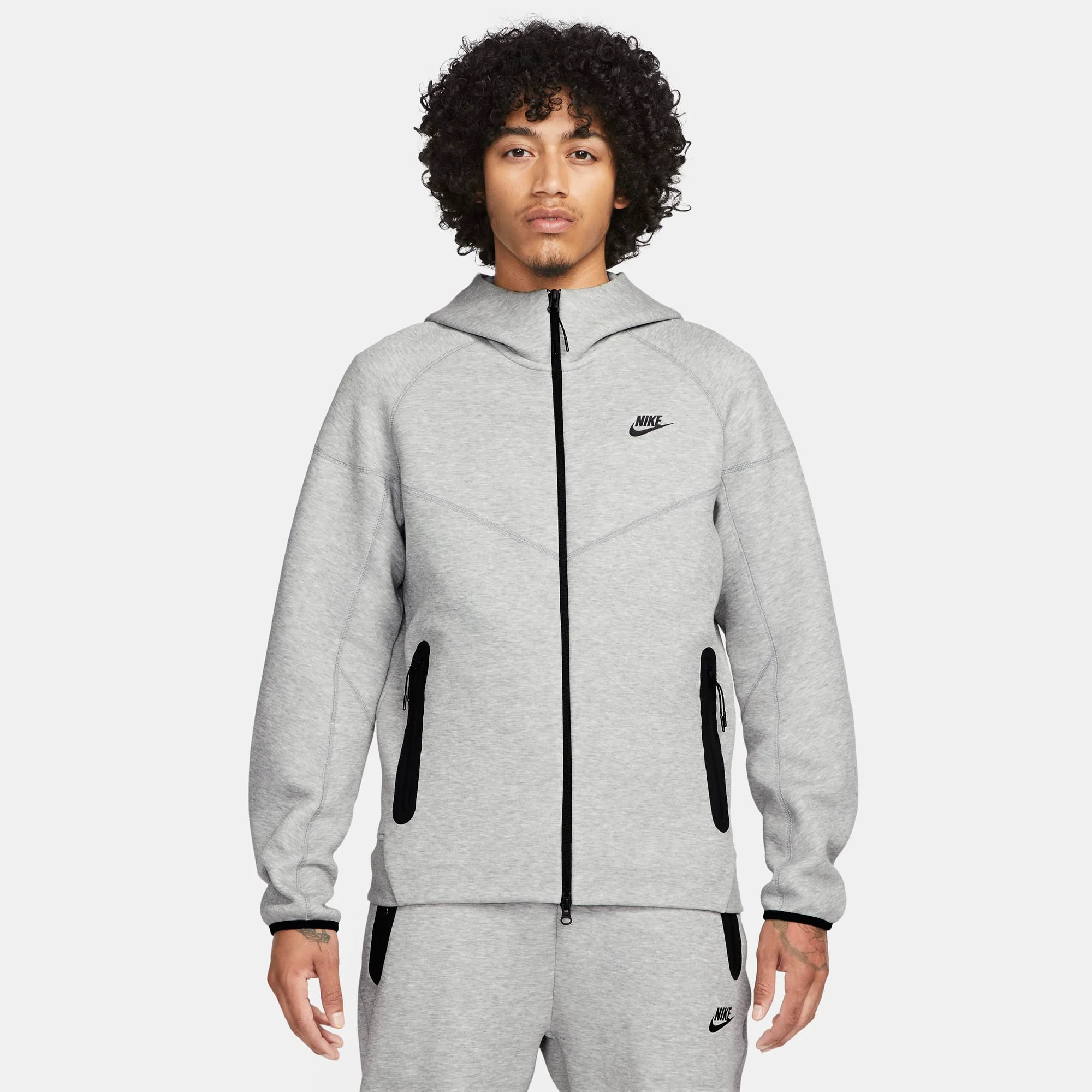 Convenient Nike Men's Sportswear Tech Fleece Windrunner Full-Zip Hoodie Breathable