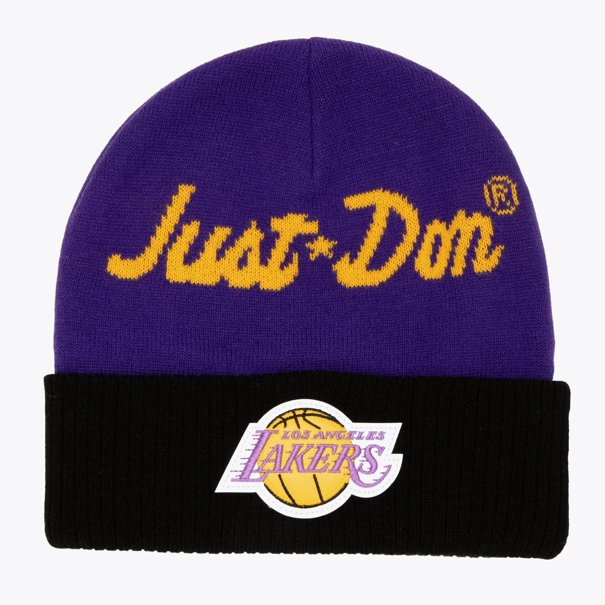 Enhanced Mitchell Ness Men's NBA Just Don Cashmere Knit Hwc Lakers Beanies Long-Lasting