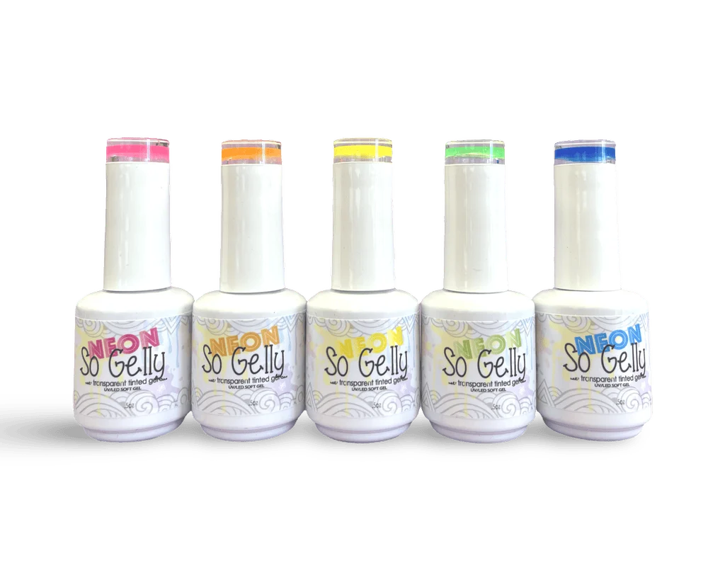 Convenient So Gelly Transparent Tinted Gel Polish - Neon Pink Easy-to-Use