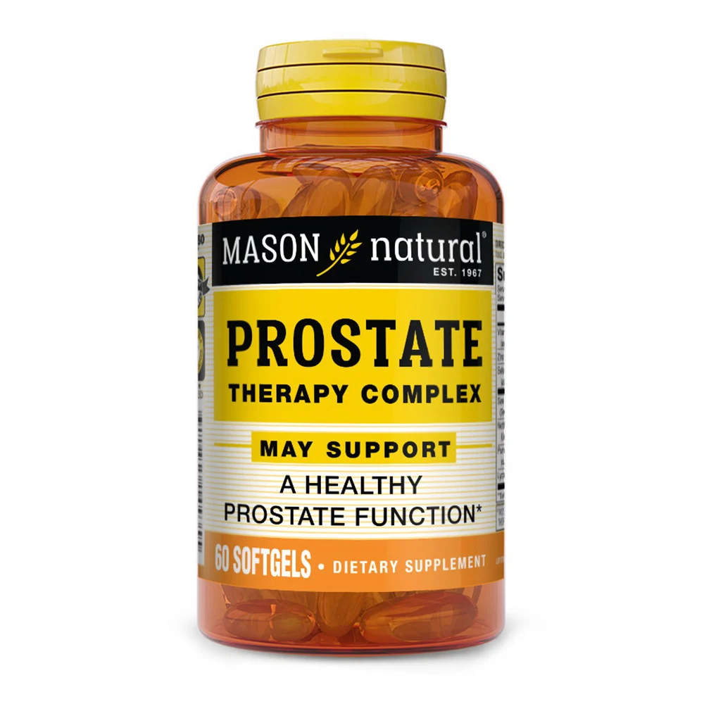 Convenient Mason Natural Prostate Therapy Softgels for Healthy Function 60 Ea Prestigious