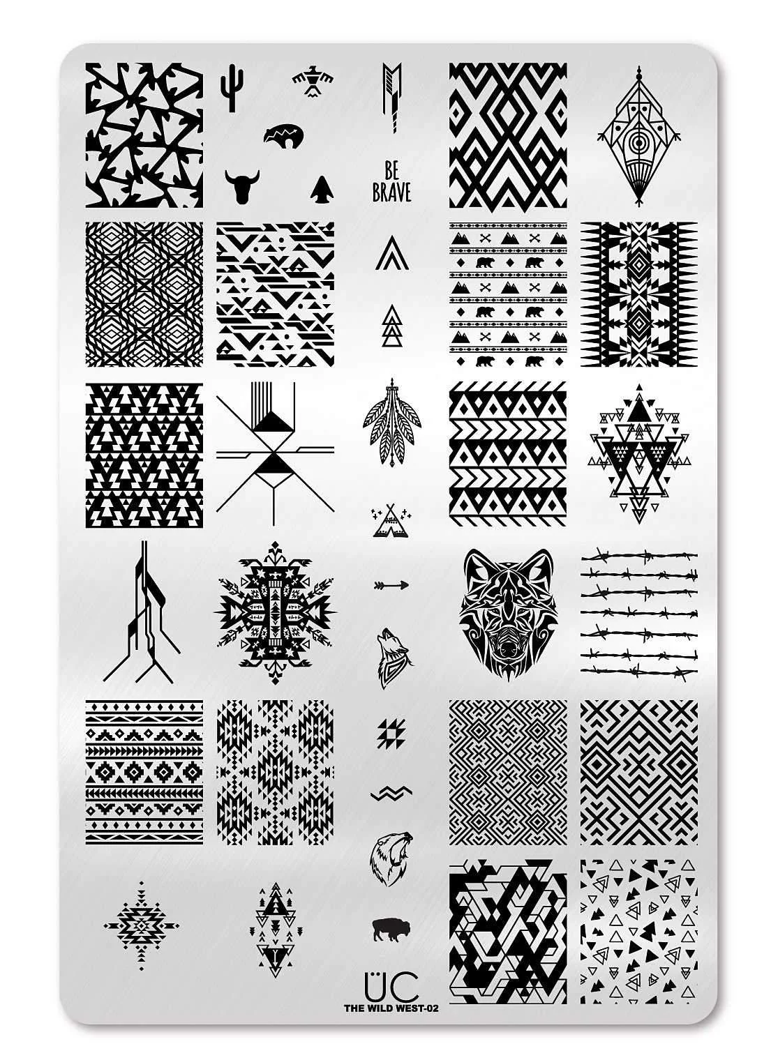 User-Friendly Wild West 2 - Uber Chic Stamping Plate Prestigious