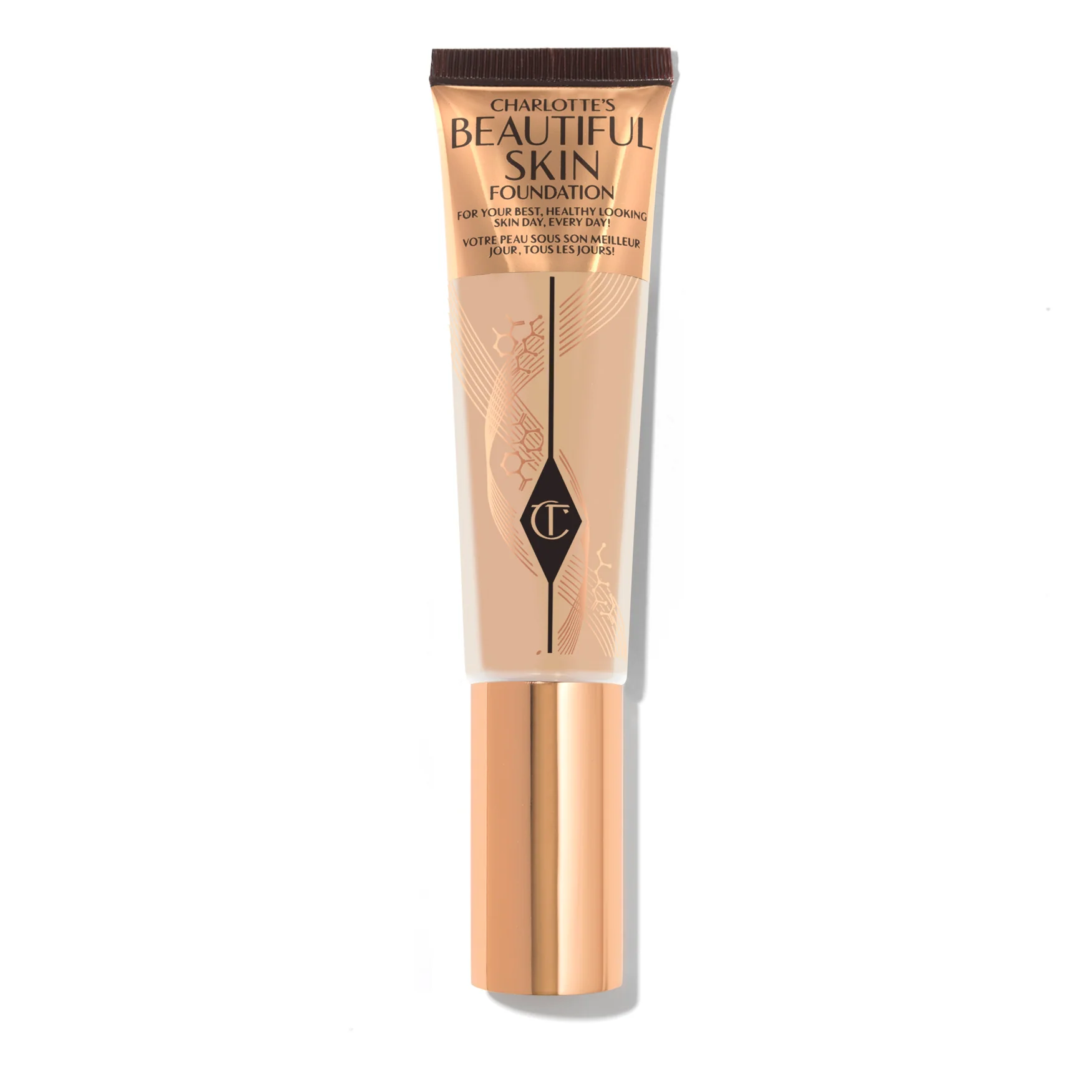 Crafted Charlotte Tilbury Beautiful Skin Medium Coverage Liquid Foundation with Hyaluronic Acid 1 NEUTRAL Professional