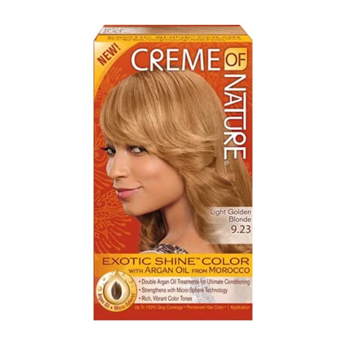 Superior Creme of Nature Exotic Shine Hair Color With Argon Oil 9.23 Light Golden Brown 1 Ea World-Class