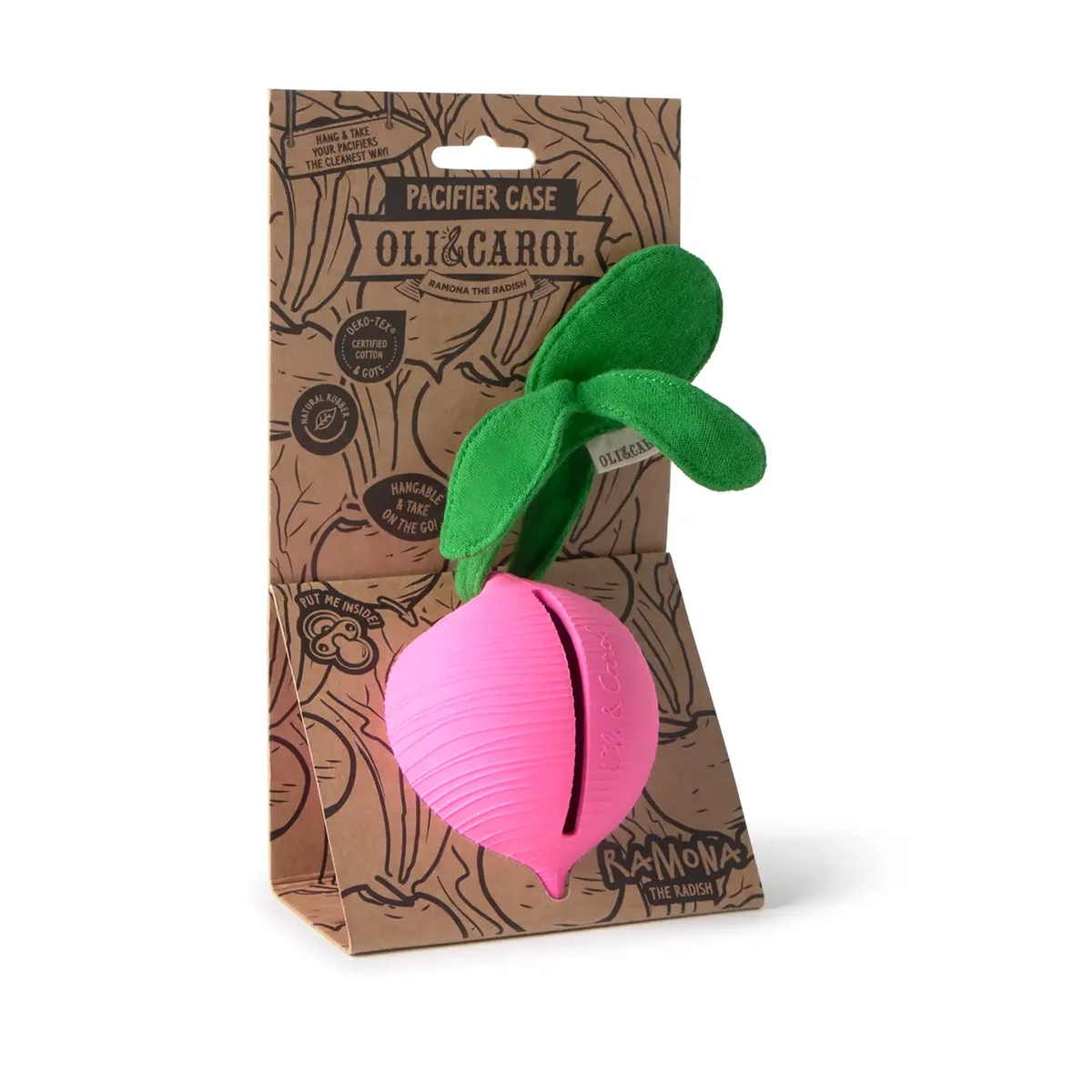 Official Pacifier Case Ramona the Radish Premium Material