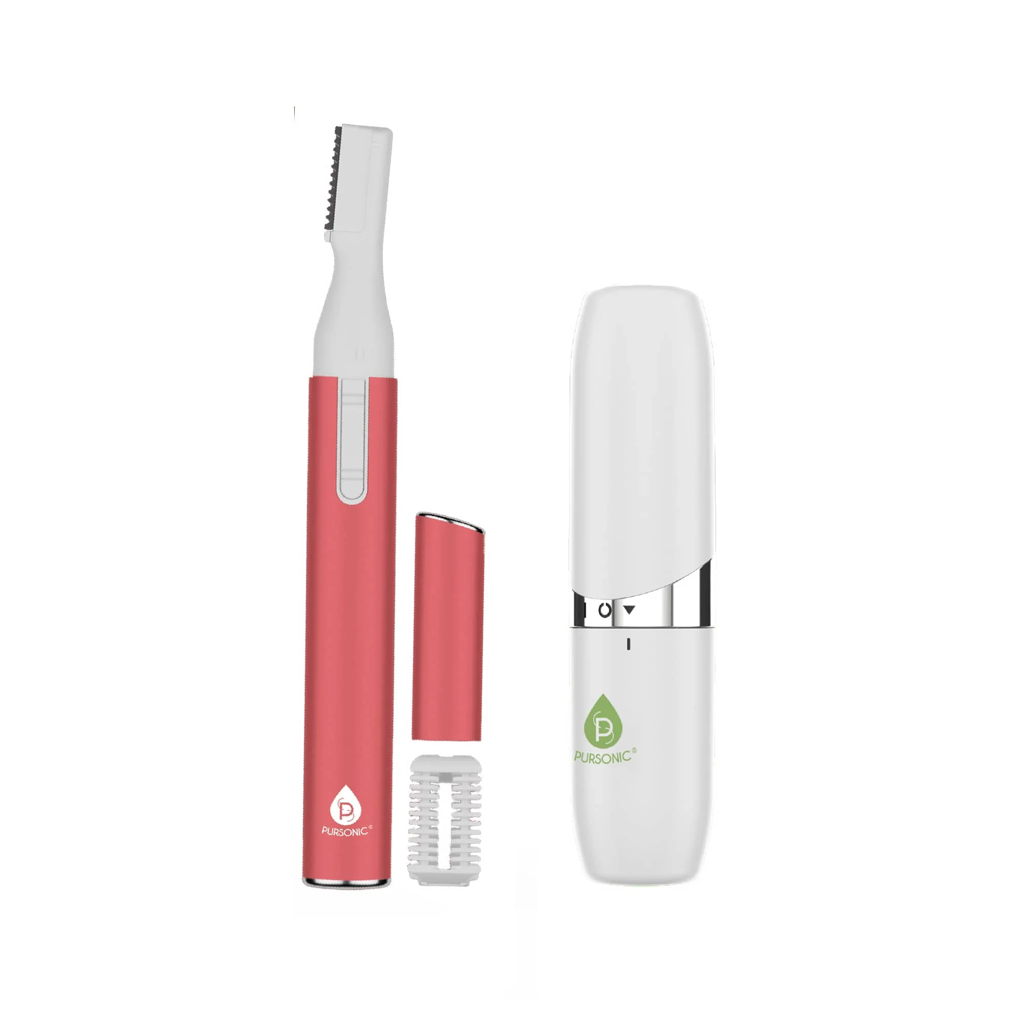 Clean Precision Beauty Duo Painless Electric Shaver - The Claudine Collection Pursonic Facial Trimmer Eyebrow Styling Kit Classic