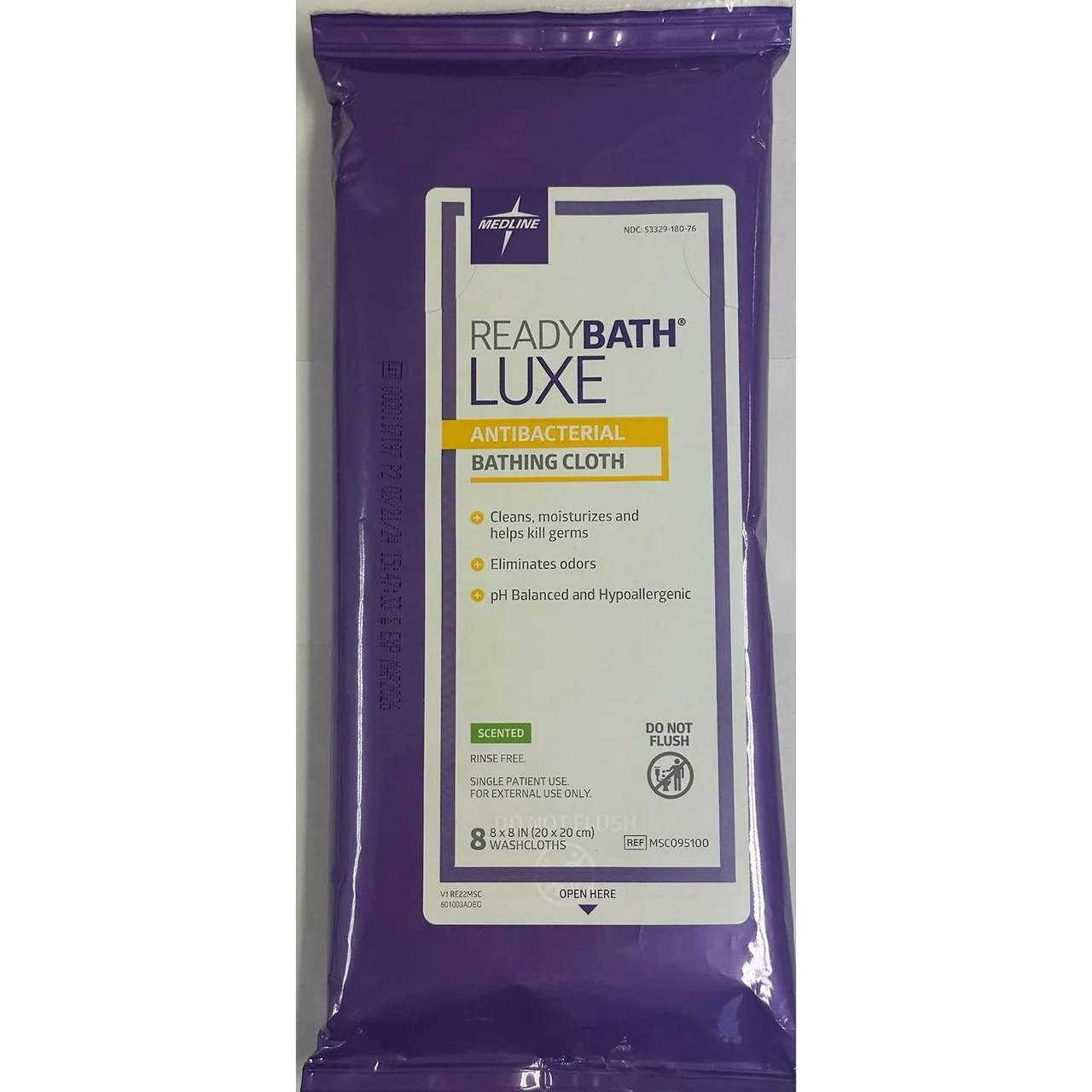 Consistent Ready Bath Anti Bacterial Wash Clothes Unscented - 8 Pack Fast