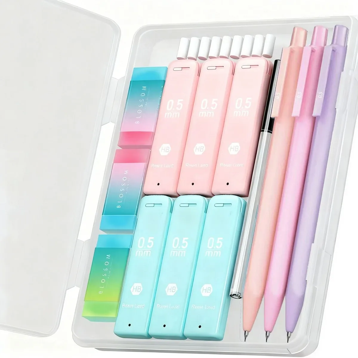 Comfortable Morandi Retractable Mechanical Pencil Kit Recyclable