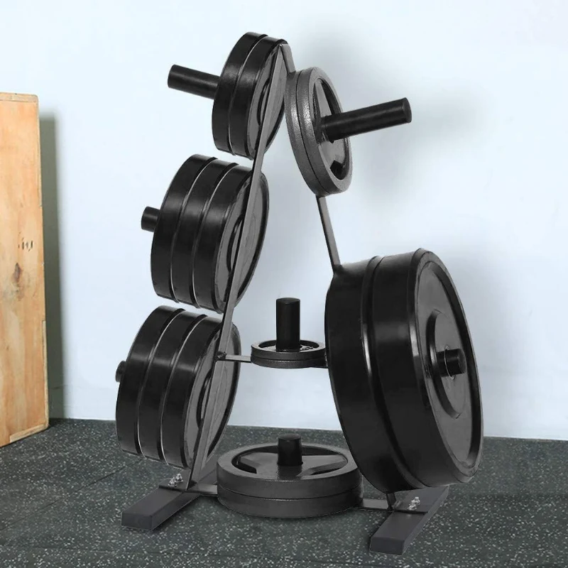 Premium Material Heavy Duty Bumper Plate Storage Weight Tree Rack Crafted