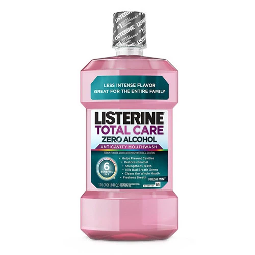 Genuine Listerine Total Care Zero Anticavity Mouthwash Fresh Mint Flavour - 1 Litre Fast